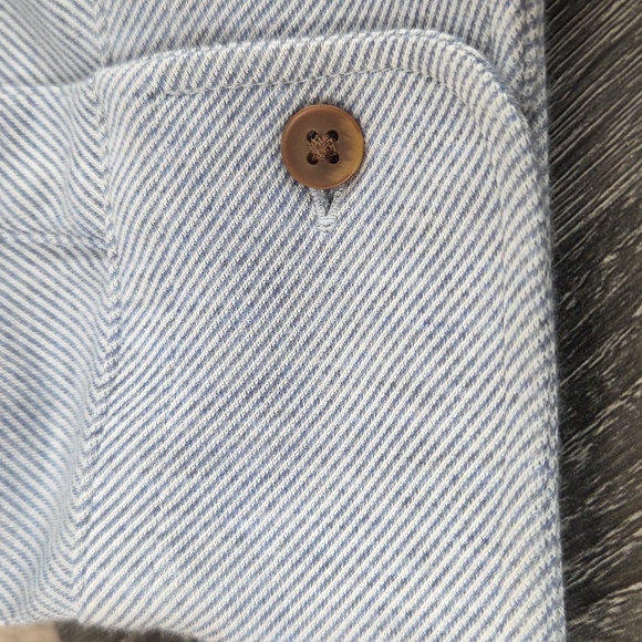 Faherty Mens XXL Longsleeve Collared Button Down Coastline Blue Knit. - Picture 4 of 16